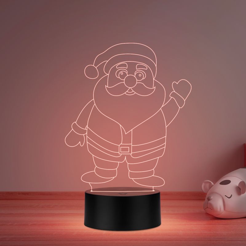 Santa Claus Led Night lamp 16 Color Changing Light & Remote Control Gift for Christmas